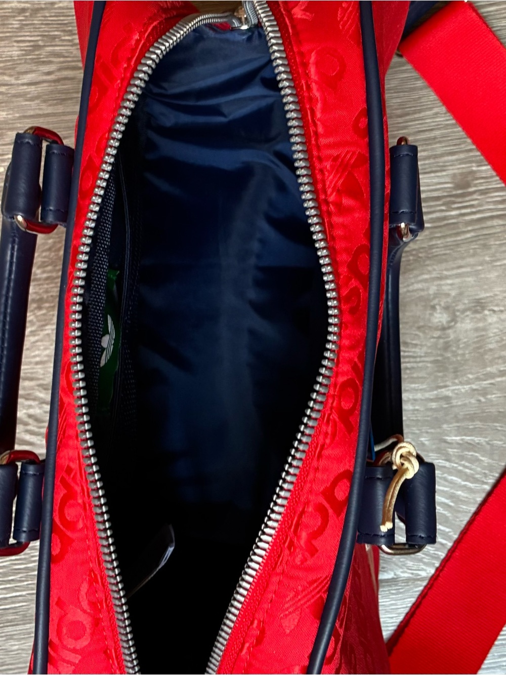 Adidas Originals Red Mini Duffle Bag Y2K Monogram Crossbody NWT - Picture 7 of 10